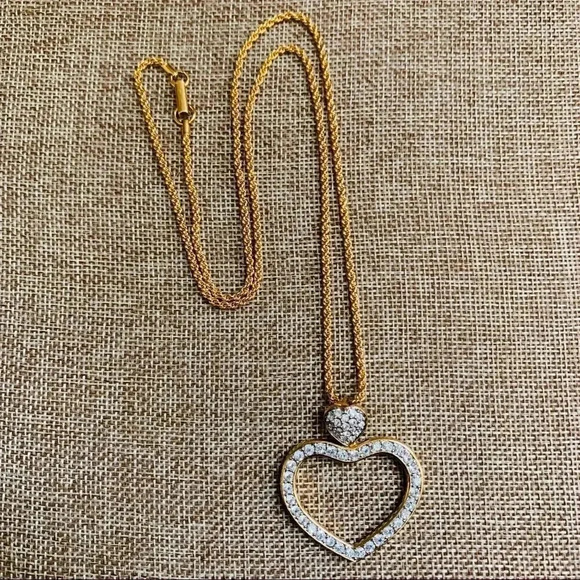 Rare Swarovski BIG Heart Necklace - Picture 1 of 3